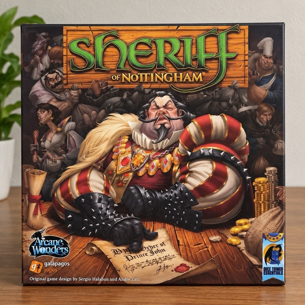 Arcane Wonders Sheriff of Nottingham Board Game 1st Edition 2014, Complete Set